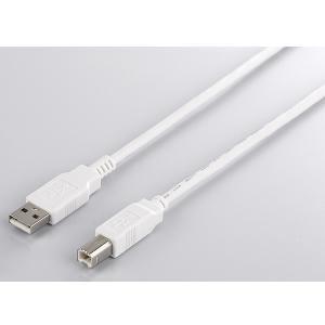 USB2.0ケーブル (A to B) ホワイト 1m