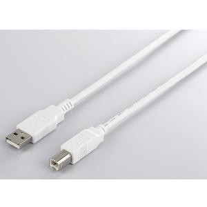 USBケーブル バッファロー USB2.0ケーブル A to B ホワイト 2m