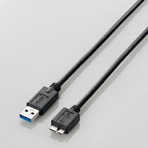 エレコム USB3-AMB10BK USB3.0ケーブル 1m A-microBタイプ 最大5Gbp...