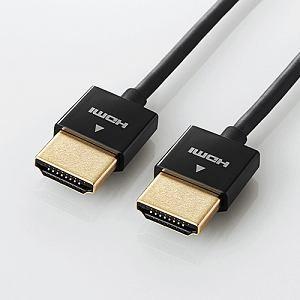 エレコム CAC-HD14SS10BK スーパースリム イーサネット対応HDMIケーブル HDMI(...
