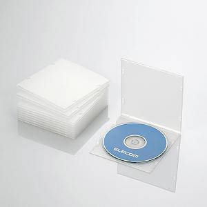 エレコム CCD-JPCS10CR Blu-ray／DVD／CDケース(スリム／PP／1枚収納／10...