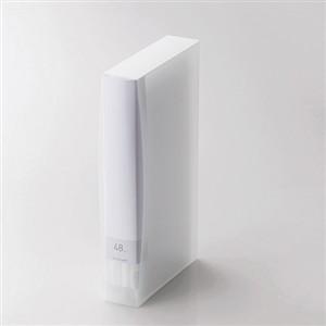 エレコム CCD-FB48CR CD/DVD/Blu-ray対応ファイルケース 48枚収納 不織布 ...