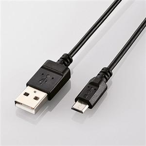 エレコム U2C-JAMB09BK microUSBケーブル 0.9m USB2.0 エコパッケージ...