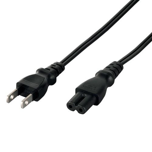 バッファロー BSACC0502BKA 電源ケーブル　2ピンソケット（メス）⇔2ピンプラグ（オス） ...