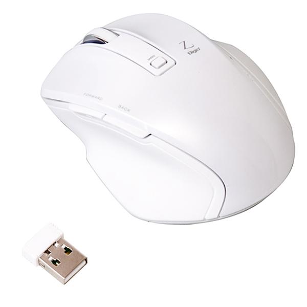 ナカバヤシ MUS-RKF119W BlueLED 無線マウス Z 5ボタン Sサイズ 2.4GHz...