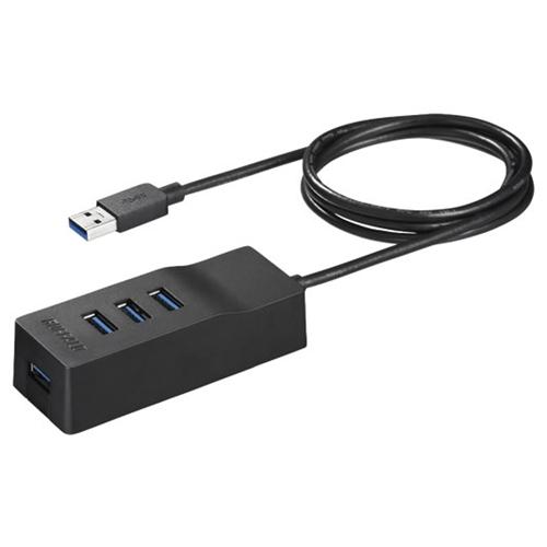 バッファロー BSH4A310U3BK USB3.0セルフパワーハブ 上挿し／4ポートタイプ マグネ...