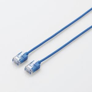 エレコム LD-GPASS／BU20 カテゴリー6A対応LANケーブル(超スリム&コンパクト) 20.0m ブルー｜ヤマダデンキ Yahoo!店