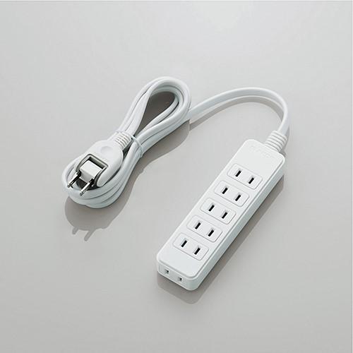 エレコム T-S02N-2620WH スイングプラグタップ 6個口 2m ホワイト
