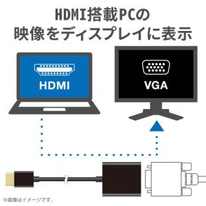 エレコム AD-HDMIVGABK2 変換アダ...の詳細画像1