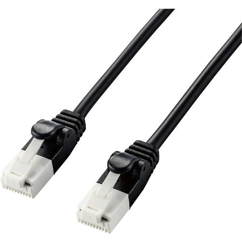 エレコム LD-GPAYT／BK20 やわらかLANケーブル CAT6A 爪折れ防止 2.0m ブラ...