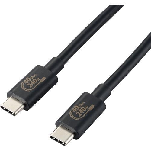 エレコム USB4-CCPE10NBK USB4ケーブル／C-Cタイプ／認証品／USB Power ...