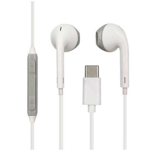 LUCILLA HPTCLU002LGY TypeC ステレオイヤホン  ライトグレー