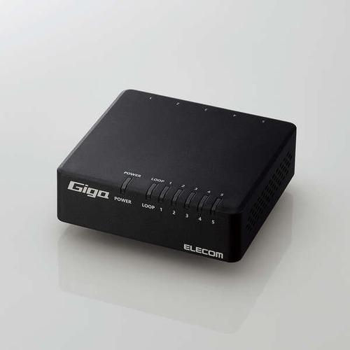 エレコム EHC-G05PA4-B Giga対応5ポートスイッチ(プラ筐体／ACアダプター) EHC...