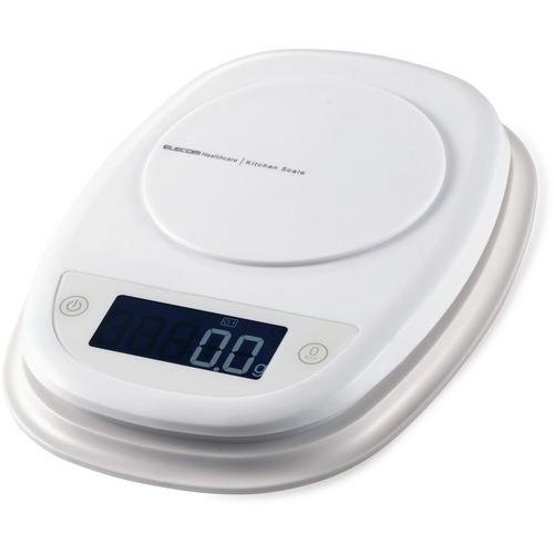 エレコム HCS-KS01WH キッチンスケール／最大2kg／最小0.1g表示／ホワイト  HCSK...