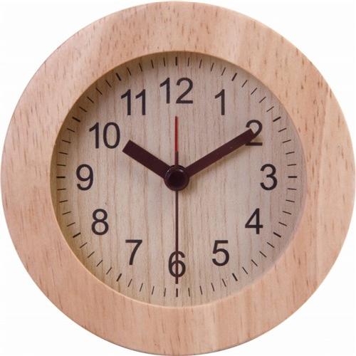 アラームクロック ラウンド ナチュラル