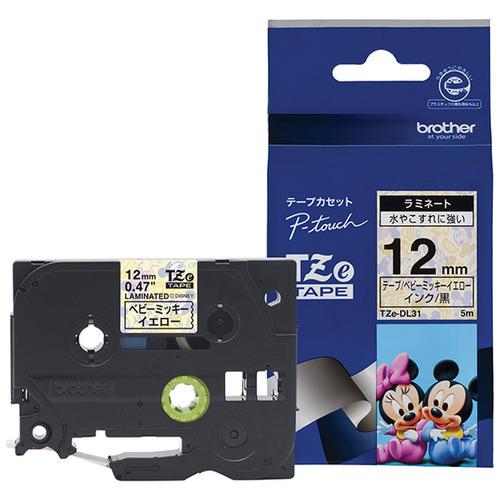 ブラザー TZe-DL31  ラベルライターピータッチ用 ラミネートテープ キャラクタータイプ ベビ...