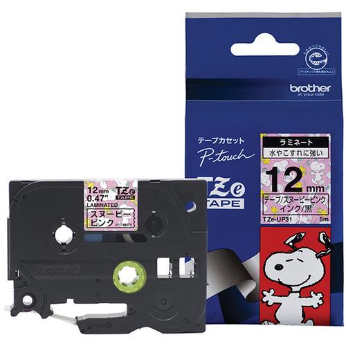 ブラザー TZe-UP31  ラベルライターピータッチ用 ラミネートテープ キャラクタータイプ スヌ...