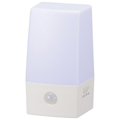 オーム電機 NIT-BLA6JSL-WN LEDセンサーライト 人感明暗センサー ホワイト
