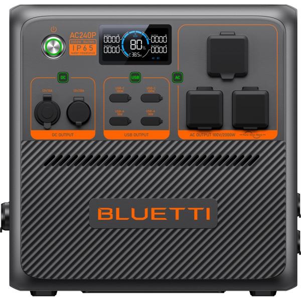 BLUETTI プレミアムシリーズ 防水 1843Wh ポータブル電源 AC240P AC240P