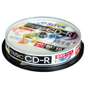 【ヤマダデンキ】RiTEK CD-RMU80.10SP A 音楽用CD-R 10枚