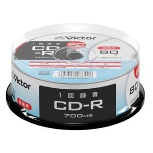 Victor(ビクター) AR80FP20SJ2 音楽用 CD-R  プリンタ対応 20枚 スピンド...