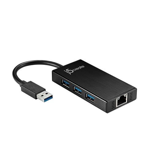 j5 create JUH470 JUH470 ギガビットイーサネット&amp;3ポートハブ USB3.0 ...