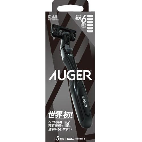 貝印 000GA0088 AUGER コンボパック ホルダー+替刃6個付