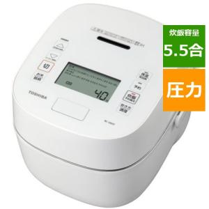 W RC-10VST 5.5合炊き ホワイト TOSHIBA