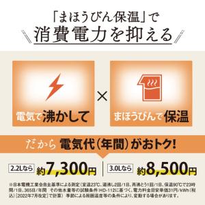 象印マホービン CV-GV22-WA 電気ポッ...の詳細画像2