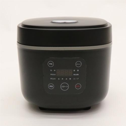 ヒロ・コーポレーション HK-CRC03BK コンパクトライスクッカー　 ３合炊き ブラック