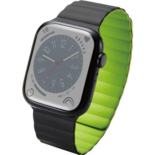 エレコム AW-45BDMAGBK2 Apple Watch 49／45／44／42mm／バンド／マ...
