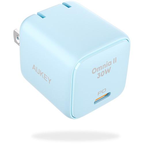 AUKEY PA-B1L-BL USB充電器 Omnia2 30W PD対応 折りたたみ式 [USB...