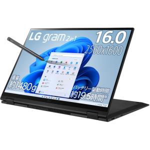 LGエレクトロニクス LG gram 2in1 16T90Q-KA78J [16インチ タッチディスプレイ ノートパソコン／Core i7／メモリ 16GB／オブシディアンブラック]｜yamada-denki