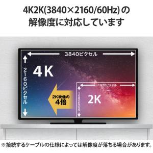 エレコム AD-HDAABS04BK 変換アダ...の詳細画像5