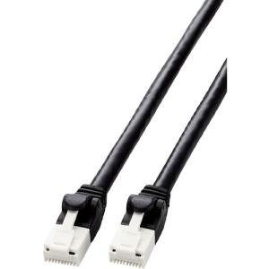 エレコム ブラック LD-GPAT/BK1/RS Cat6対応ツメ折れ防止LANケーブル 1.0m