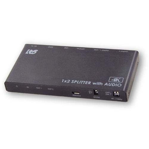 ラトックシステム RS-HDSP2PA-4K 4K60Hz／ダウンスケール対応 外部音声出力付 HD...