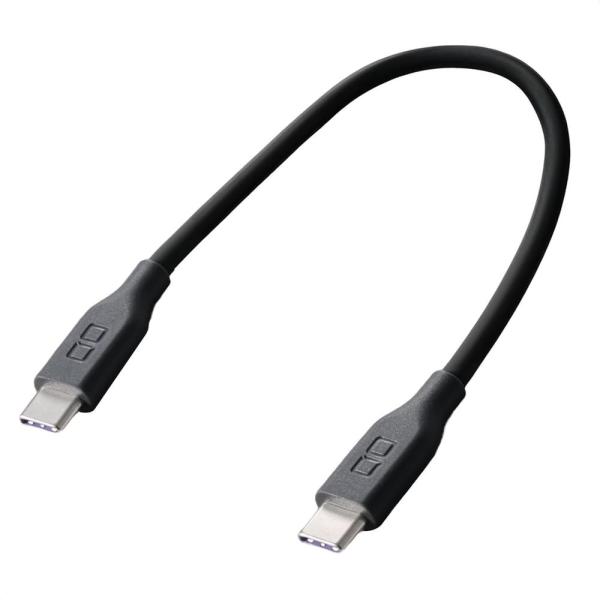 CIO シリコンケーブルN2 CtoC 240W 0.15m ブラック CIO-SL30000N2-...