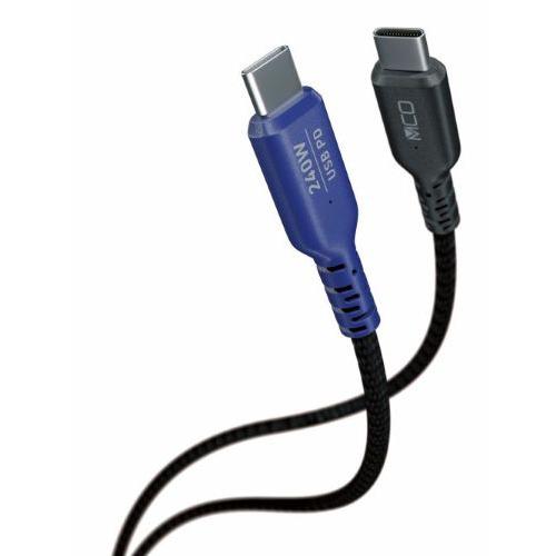 ナカバヤシ UPD-2B30BK USC Type-C 充電ケーブル USB PD 240W対応 フ...