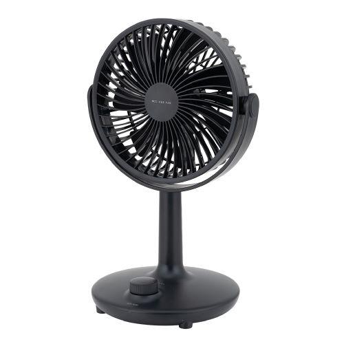 ナカバヤシ USF-21BK 卓上型USB扇風機  ブラック