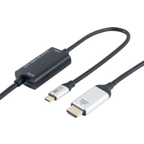 ナカバヤシ USD-P4K30BK USB Type-C - HDMI変換ケーブル 4K60Hz対応...