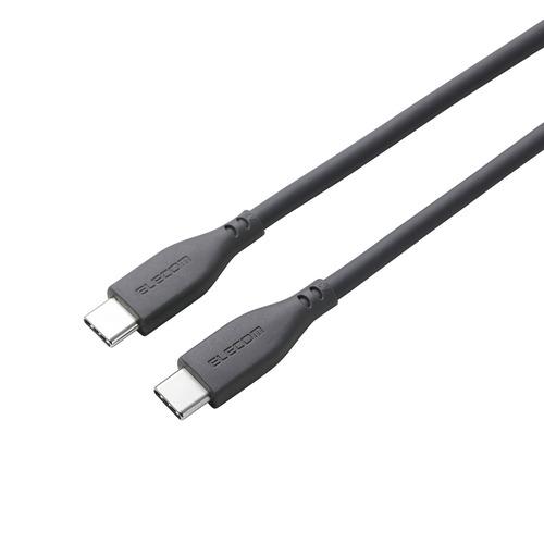 エレコム MS-CC5PSS20GY Type-Cケーブル 2m PD100W Type-C to ...
