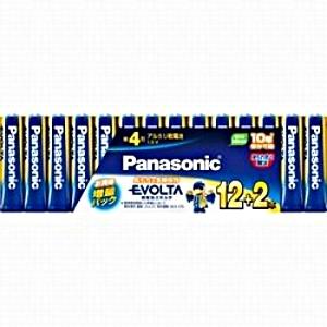 パナソニック アルカリ乾電池 単4電池 12+2本パック : サン パナソニック アルカリ乾電池 単4電池 12+2本パック : サン