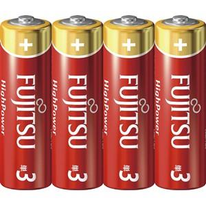 富士通 LR6FH(4S) アルカリ乾電池 ハイパワータイプ 単3形 1.5V 4個パック