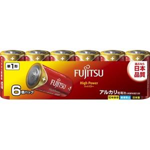 富士通 LR20FH(6S) アルカリ乾電池 ハイパワータイプ 単1形 1.5V 6個パック