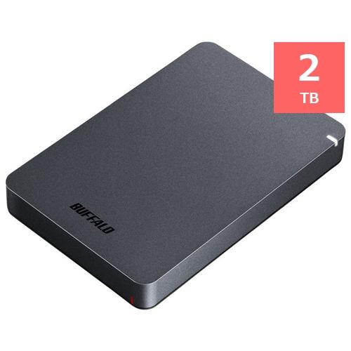 BUFFALO HD-PGF2.0U3-BBKA ポータブル外付けHDD 2TB ブラック HDPG...