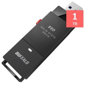バッファロー SSD-PUT1.0U3-BKA PC／TV／PS4向けUSB3.2(Gen.1)対応 スティック型SSD 1TB｜yamada-denki