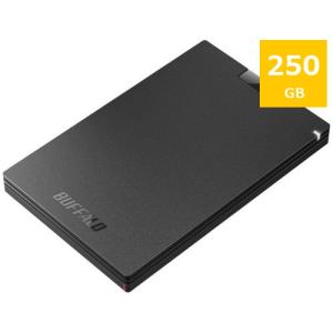 BUFFALO SSD-PGC250U3-BC 外付けSSD  250GB 黒色｜yamada-denki