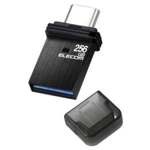 エレコム MF-CAU32256GBK キャップ式USBメモリ 256GB Type-C Win／Mac／スマホ タブレット対応 ブラック｜yamada-denki