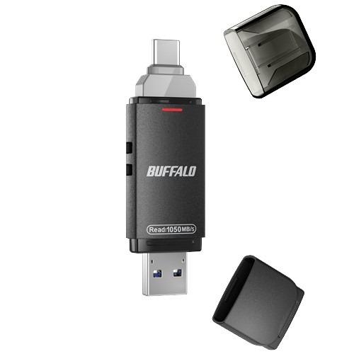 BUFFALO SSDSDH250U3BA USB 3.2(Gen2) Type-C／Type-A両...