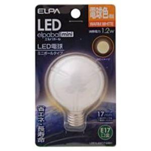 ELPA LDG1L-G-E17-G261 LED電球 「ミニボールG50形」(電球色・口金E17)｜yamada-denki